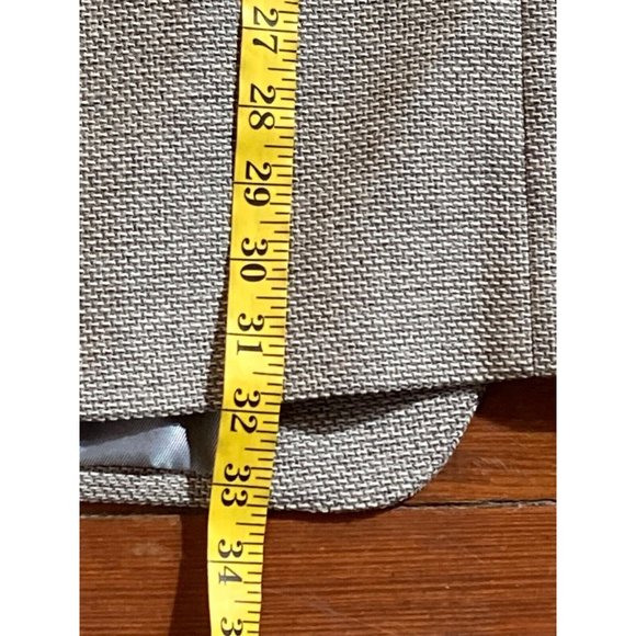 Joseph Abboud JOE Men's Two Button Gray Textured Slim Blazer Sport Coat Size 46R - Picture 15 of 16